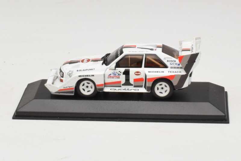 Audi Sport Quattro S1 #1 W. Rohrl Pikes Peak International Hill Climb Winner Record 1987 Minichamps 1:43 Audi Sport Quattro S1 #1 W. Rohrl Pikes Peak International Hill Climb Winner Record 1987 Minichamps 1:43 410871201 Metalas