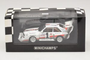 Audi Sport Quattro S1 #1 W. Rohrl Pikes Peak International Hill Climb Winner Record 1987 Minichamps 1:43 410871201 Metalas - nuotrauka 4 iš 4