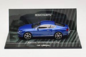 Bentley Continental GT V8 Mėlyna Metalik Minichamps 1:43 436139982 Metalas