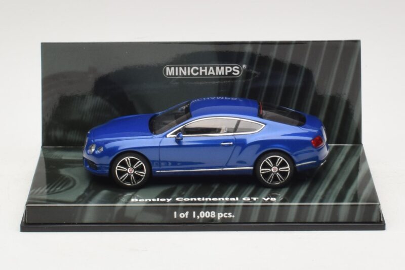 Bentley Continental GT V8 Mėlyna Metalik Minichamps 1:43 436139982 Metalas