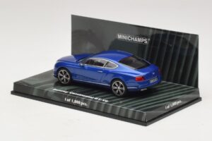 Bentley Continental GT V8 Mėlyna Metalik Minichamps 1:43 436139982 Metalas - nuotrauka 3 iš 4