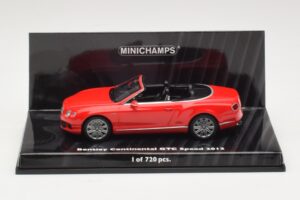 Bentley Continental GTC Speed Raudonas Minichamps 1:43 Bentley Continental GTC Speed Raudonas Minichamps 1:43 436139061 Metalas