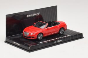 Bentley Continental GTC Speed Raudonas Minichamps 1:43 436139061 Metalas - nuotrauka 2 iš 4