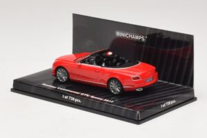 Bentley Continental GTC Speed Raudonas Minichamps 1:43 436139061 Metalas - nuotrauka 3 iš 4