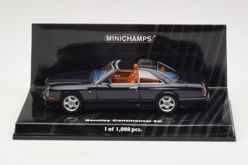 Bentley Continental SC Tamsiai Mėlyna Minichamps 1:43 436139990 Metalas