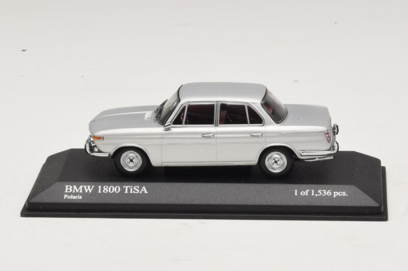 BMW 1800 TI/SA Sidabrinis Minichamps 1:43 BMW 1800 TI/SA Sidabrinis Minichamps 1:43 400025100 Metalas