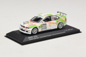 BMW 320i E46 #233 A. Priaulx / J. Muller Schubert Motorsport VLN Nurburgring 2005 Minichamps 1:43 400052433 Metalas - nuotrauka 2 iš 4