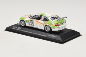 BMW 320i E46 #233 A. Priaulx / J. Muller Schubert Motorsport VLN Nurburgring 2005 Minichamps 1:43 400052433 Metalas - nuotrauka 3 iš 4