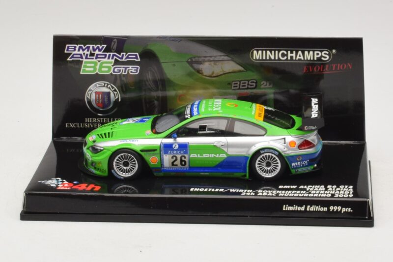 BMW Alpina B6 GT3 #26 24 Hours of Nürburgring 2009 Minichamps 1:43 437092626 Metalas