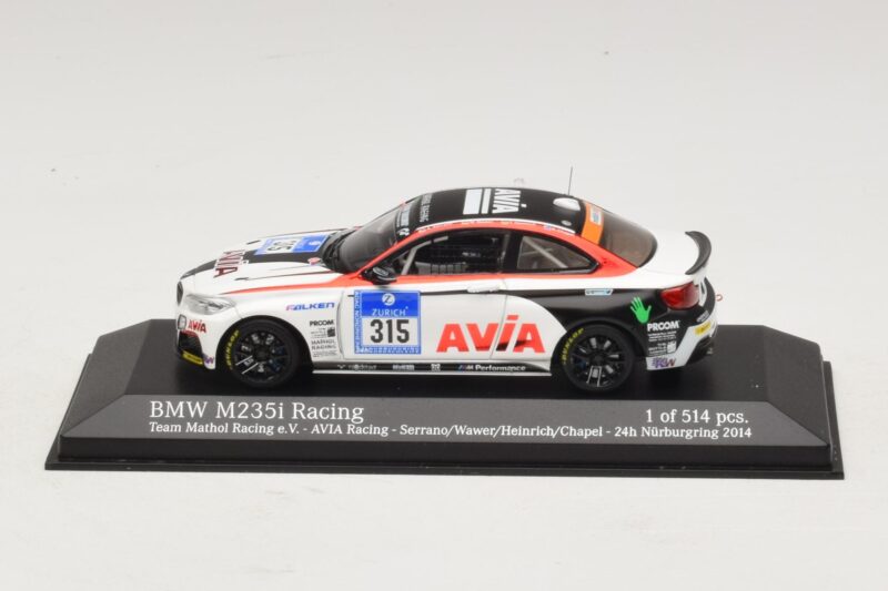 BMW M235i Team Mathol #315 24 Hours of Nurburgring 2014 Minichamps 1:43 437142415 Metalas