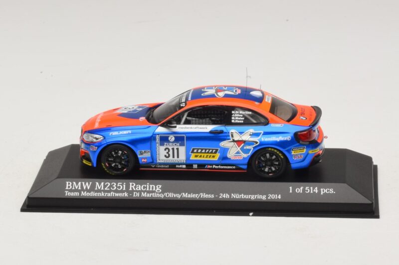 BMW M235i Team Medienkraftwerk #311 Di Martino / Olivo 24 Hours of Nurburgring 2014 Minichamps 1:43 BMW M235i Team Medienkraftwerk #311 Di Martino / Olivo 24 Hours of Nurburgring 2014 Minichamps 1:43 437142411 Metalas