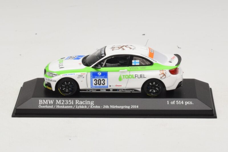 BMW M235i ToolFuel #303 Krohn 24 Hours of Nurburgring 2014 Minichamps 1:43 437142403 Metalas