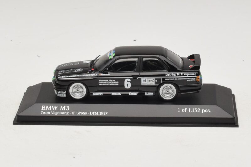 BMW M3 E30 #6 F. Grohs DTM 1987 Minichamps 1:43 430872006 Metalas