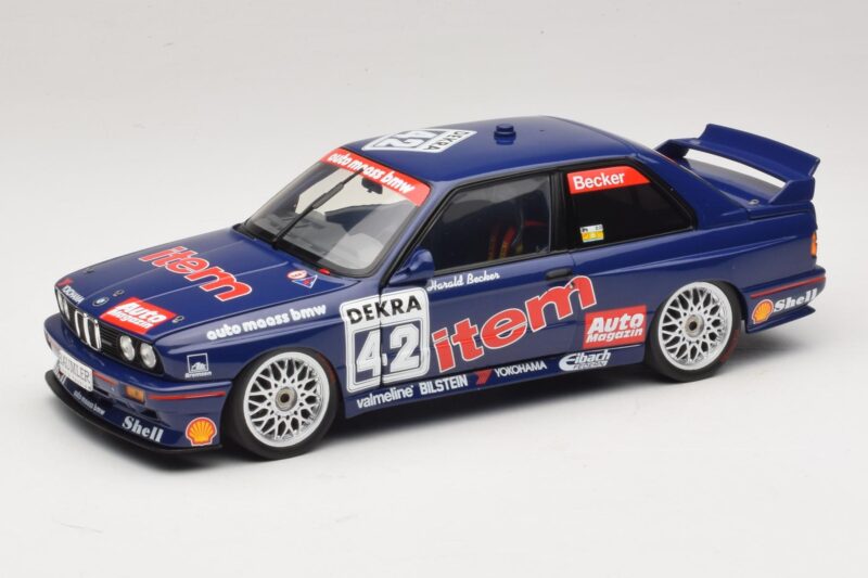 BMW M3 E30 Auto Maass #42 H. Becker DTM 1992 Minichamps 1:18 180922042 Metalas