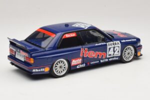 BMW M3 E30 Auto Maass #42 H. Becker DTM 1992 Minichamps 1:18 180922042 Metalas - nuotrauka 3 iš 8