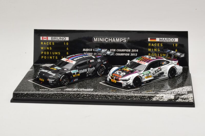 BMW M3 & M4 DTM Champions Set B. Spengler / M. Wittmann 2012 & 2014 Minichamps 1:43 412020723 Metalas