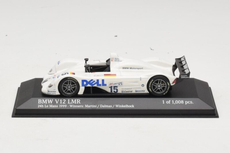 BMW V12 LMR #15 P. Martini / Y. Dalmas / J. Winkelhock 24 Hours of Le Mans Winner 1999 Minichamps 1:43 430992915 Metalas