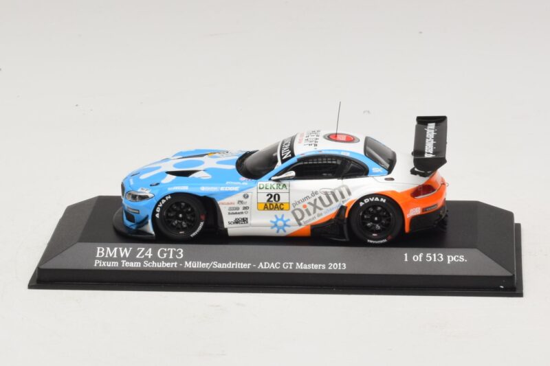 BMW Z4 GT3 Pixum #20 Müller / Sandritter ADAC GT Masters 2013 Minichamps 1:43 436132420 Metalas