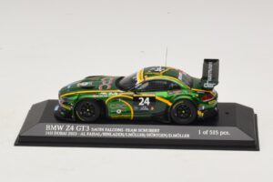 BMW Z4 GT3 Saudi Falcons #24 Al Faisal / Binladen 24 Hours of Dubai 2013 Minichamps 1:43 437132424 Metalas