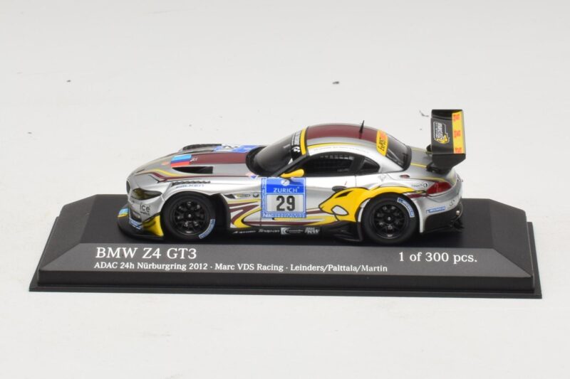 BMW Z4 GT3 VDS Racing #29 B. Leinders / M. Palttala 24 Hours of Nurburgring 2012 Minichamps 1:43 437122929 Metalas