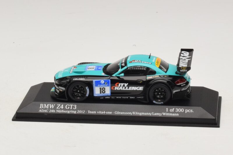 BMW Z4 GT3 Vita4One #18 Goransson / Klingmann 24 Hours of Nürburgring 2012 Minichamps 1:43 437122918 Metalas