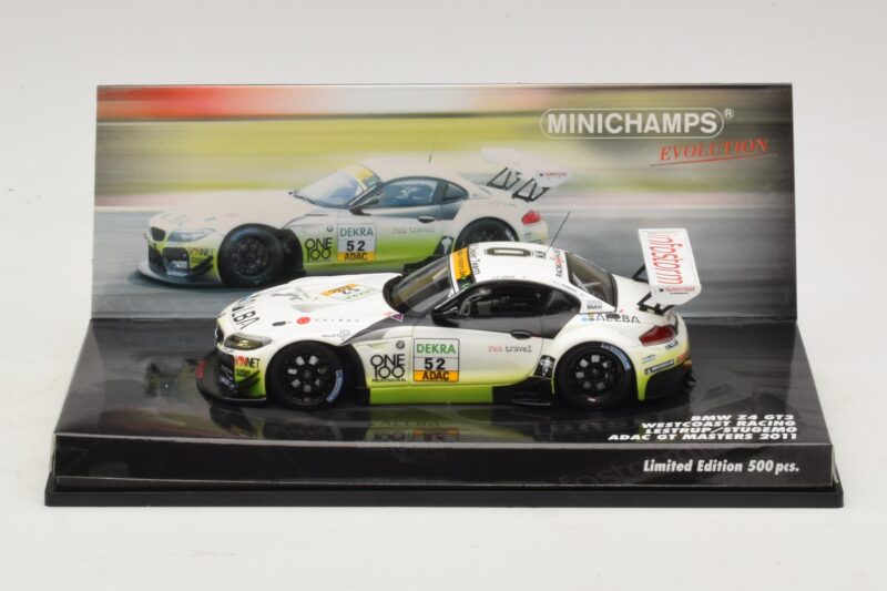 BMW Z4 GT3 Westcoast Racing #52 F. Lestrup ADAC GT Masters 2011 Minichamps 1:43 BMW Z4 GT3 Westcoast Racing #52 F. Lestrup ADAC GT Masters 2011 Minichamps 1:43 437112952 Metalas