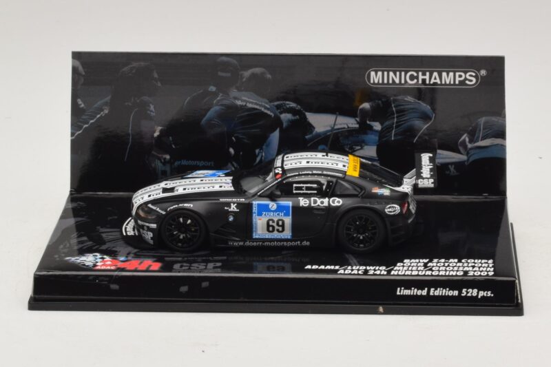 BMW Z4 M Coupe #69 Adams / K. Ludwig ADAC 24h Nürburgring 2009 Minichamps 1:43 BMW Z4 M Coupe #69 Adams / K. Ludwig ADAC 24h Nürburgring 2009 Minichamps 1:43 400092769 Metalas