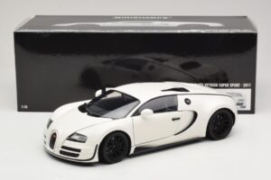 Bugatti Veyron Super Sport Baltas Minichamps 1:18 100110844 Metalas - nuotrauka 8 iš 8