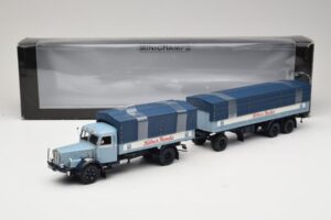 Bussing 8000S13 Pritschenzug Kölner Zucker Minichamps 1:43 499079920 Metalas - nuotrauka 5 iš 5