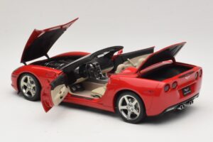 Chevrolet Corvette C6 Kabrioletas Raudonas AUTOart 1:18 71221 Metalas - nuotrauka 5 iš 8