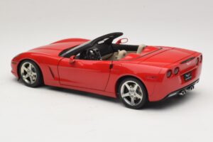 Chevrolet Corvette C6 Kabrioletas Raudonas AUTOart 1:18 71221 Metalas - nuotrauka 7 iš 8