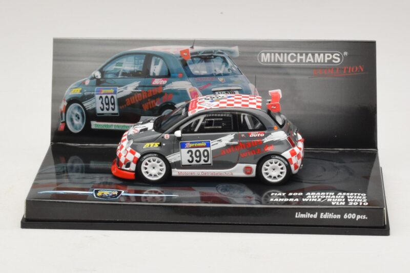Fiat 500 Abarth Assetto Corse #399 Autohaus Winz VLN 2010 Minichamps 1:43 Fiat 500 Abarth Assetto Corse #399 Autohaus Winz VLN 2010 Minichamps 1:43 437101299 Metalas