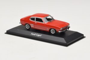 Ford Capri I Raudonas Maxichamps 1:43 940085500 Metalas - nuotrauka 3 iš 4
