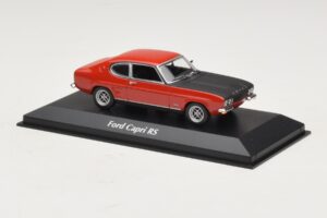 Ford Capri I Raudonas su Juodu Gaubtu Maxichamps 1:43 940085801 Metalas - nuotrauka 3 iš 4