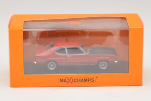 Ford Capri I Raudonas su Juodu Gaubtu Maxichamps 1:43 940085801 Metalas - nuotrauka 4 iš 4