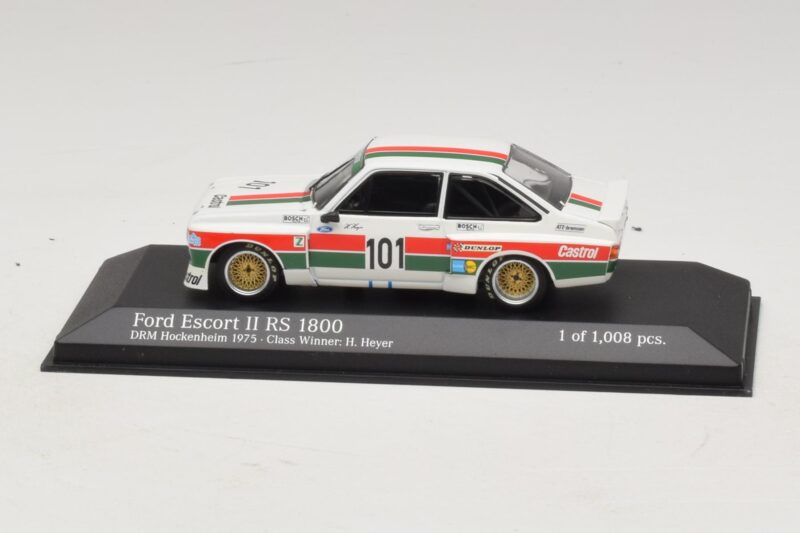 Ford Escort Mk2 RS1800 #10 H. Heyer Class Winner DRM Hockenheim 1975 Minichamps 1:43 400758491 Metalas