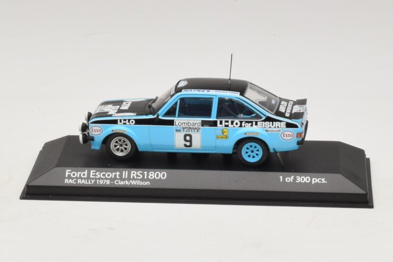 Ford Escort Mk2 RS1800 #9 R. Clark / Wilson RAC Rally 1978 Minichamps 1:43 400788409 Metalas