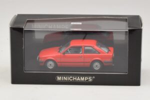 Ford Escort Mk3 3 Durų Raudonas Minichamps 1:43 400085000 Metalas - nuotrauka 4 iš 4