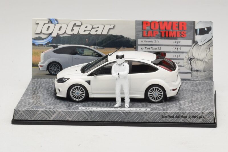 Ford Focus RS Mk2 Top Gear Baltas Su Figūrėle Minichamps 1:43 Ford Focus RS Mk2 Top Gear Baltas Su Figūrėle Minichamps 1:43 519438810 Metalas