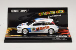 Ford Focus RS WRC #46 V. Rossi / C. Cassina RAC Rally 2007 Pažeista Dėžė Minichamps 1:43 400078446-O1 Metalas