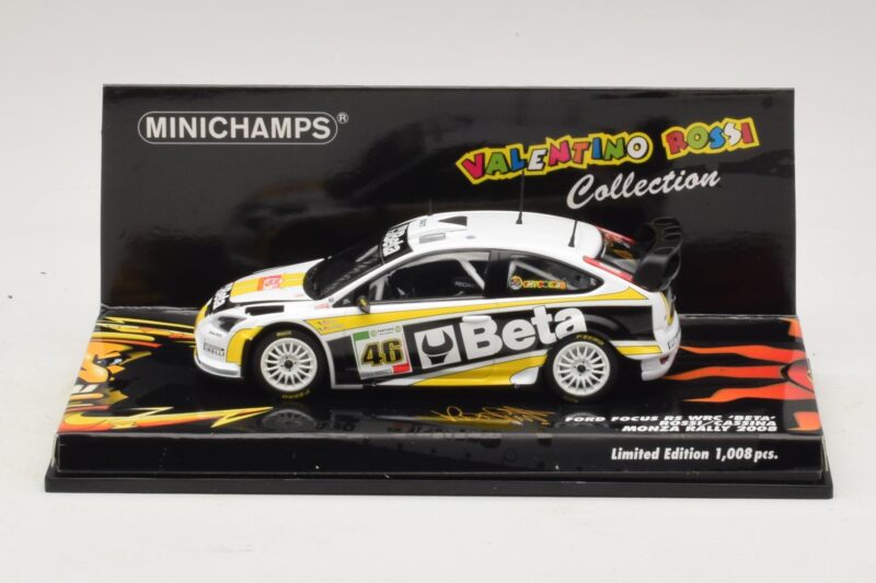 Ford Focus RS WRC #46 V. Rossi / C. Cassina Monza Rally Show 2008 Minichamps 1:43 400088946 Metalas
