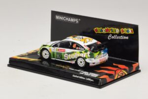 Ford Focus RS WRC #46 V. Rossi / C. Cassina RAC Rally 2008 Minichamps 1:43 400088146 Metalas - nuotrauka 3 iš 5