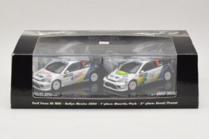 Ford Focus RS WRC Rally Mexico 2004 Set Minichamps 1:43 402048376 Metalas - nuotrauka 5 iš 5