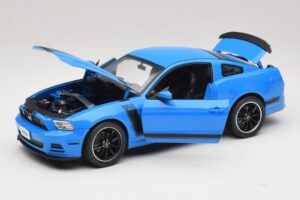 Ford Mustang Boss 302 S197 Mėlyna Shelby Collectibles 1:18 25414S Metalas - nuotrauka 2 iš 8