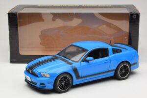 Ford Mustang Boss 302 S197 Mėlyna Shelby Collectibles 1:18 25414S Metalas - nuotrauka 8 iš 8
