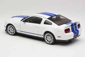 Ford Shelby Cobra GT500 Concept Balta su Mėlyna Juosta AUTOart 1:18 73052 Metalas - nuotrauka 7 iš 8