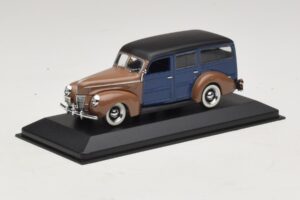 Ford V8 De Luxe Woody Station Wagon Rudas Mėlynas Minichamps 1:43 400082112 Metalas - nuotrauka 2 iš 4