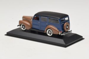 Ford V8 De Luxe Woody Station Wagon Rudas Mėlynas Minichamps 1:43 400082112 Metalas - nuotrauka 3 iš 4