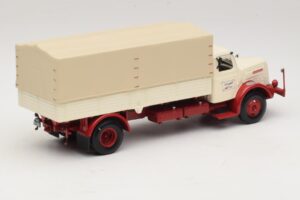 Henschel HS 140 Bortinis Sunkvežimis Baltas Raudonas Minichamps 1:43 439171020 Metalas - nuotrauka 2 iš 6
