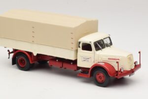 Henschel HS 140 Bortinis Sunkvežimis Baltas Raudonas Minichamps 1:43 439171020 Metalas - nuotrauka 4 iš 6